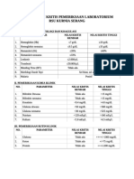 Daftar Nilai Kritis Pemeriksaan Laboratorium PDF