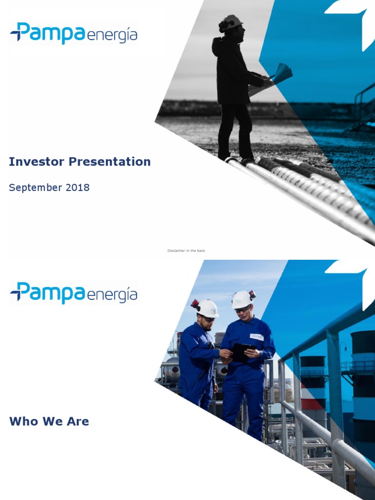 PAMPA 2018 09 IR Presentation  PDF Natural Gas Energy And Resource