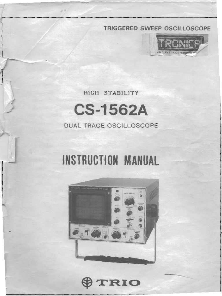 Osciloscopio TRIO CS-1562A - 1 | PDF