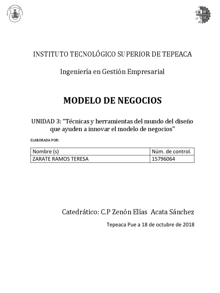 Innovación en Modelos de Negocios | PDF | Modelo de negocio | Innovación