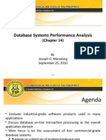 Database Systems Performance Analysis: (Chapter 14)