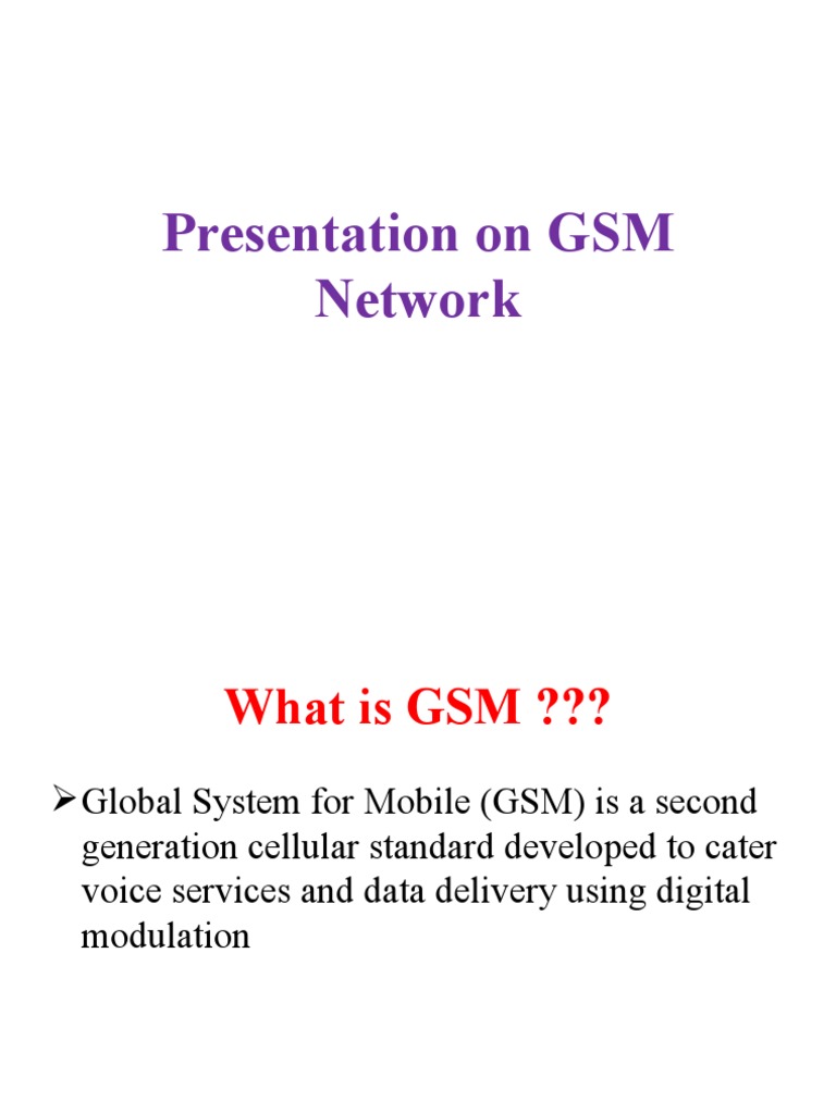 Overview of GSM Network Architecture | PDF | Business | Software ...