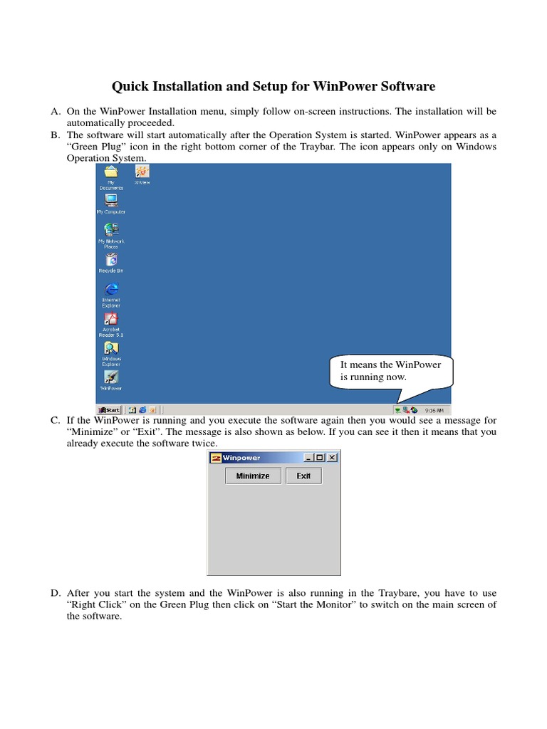 WinPower Quick Installation and Setup | PDF | Personal Computers ...