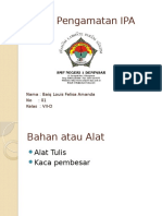 Tugas Pengamatan IPA