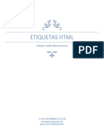 Etiquetas HTML