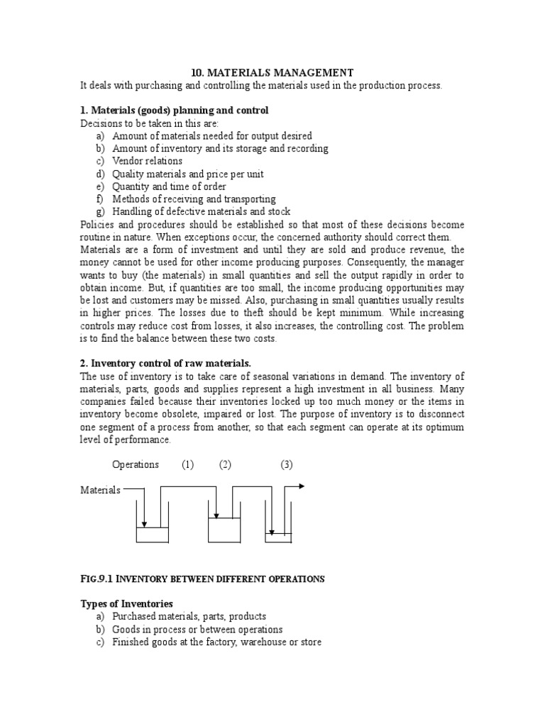 Effective Materials Management Strategies | PDF | Inventory | Prices