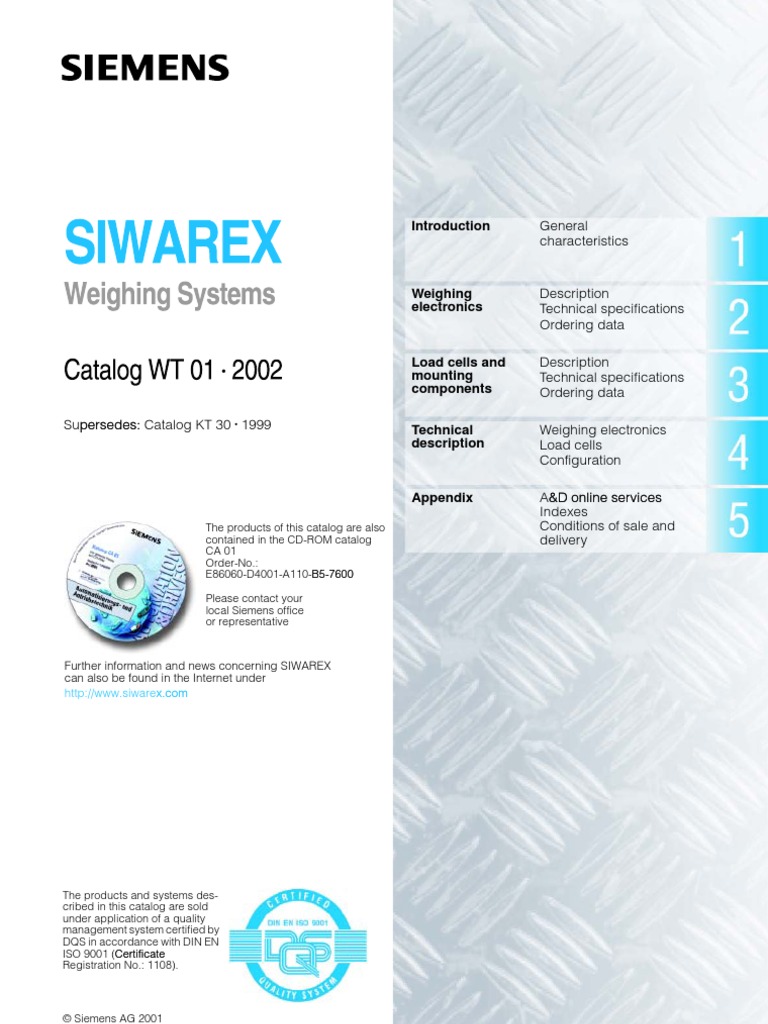 Catalogo Siwarex | PDF | Programmable Logic Controller | Modularity