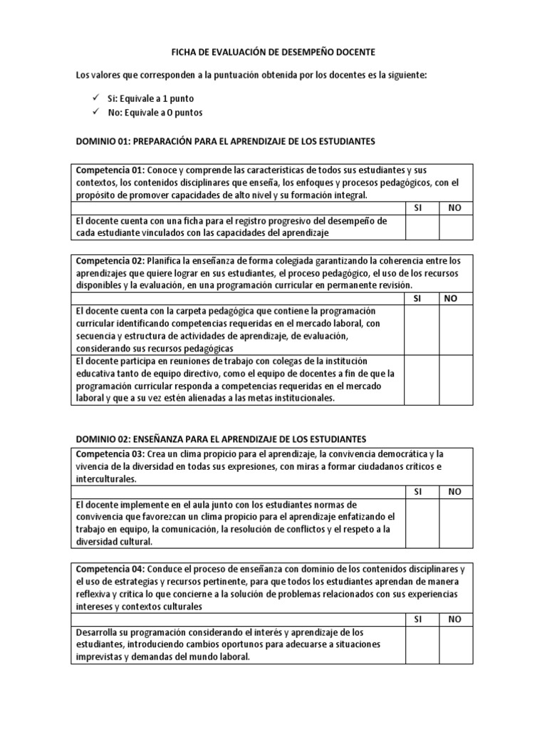 Evaluación de Desempeño Docente 2025 | PDF | Maestros | Evaluación