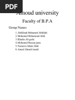 Amoud University: Faculty of B.P.A