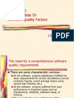 Software Quality Factors and Requirements