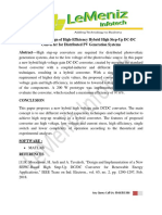 Analysis and Design of High-Efficiency Hybrid High Step-Up DC-DC Converter For Distributed PV Generation Systems