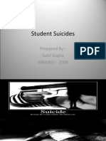 Student Suicides: Prepared By:-Sahil Gupta MBA (BE) : - 2009