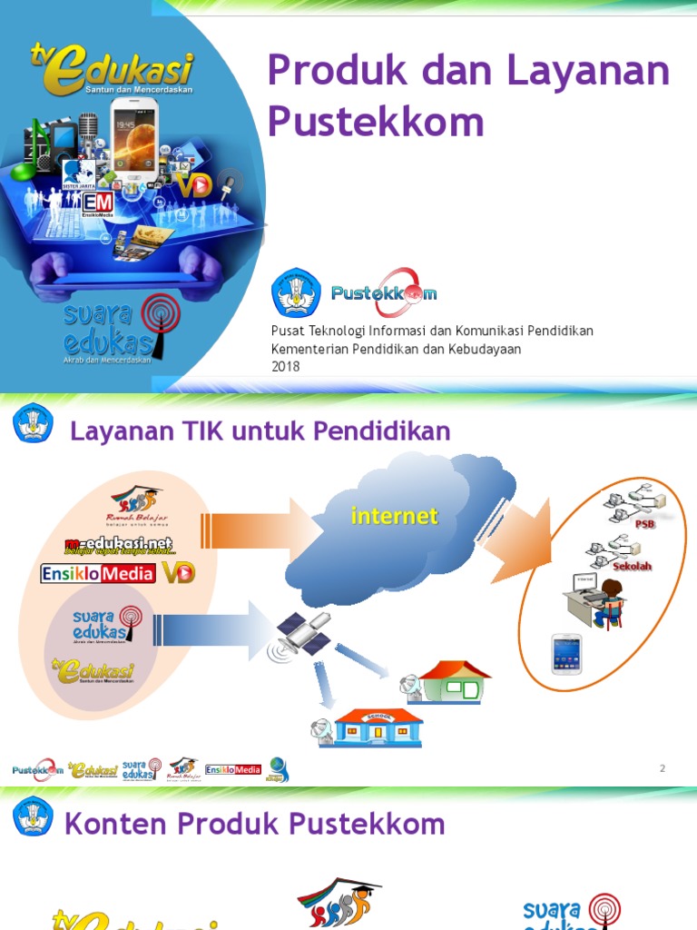 Produk Dan Layanan Pustekkom 2018 | PDF