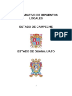 Comparativo de impuestos locales de Campeche y Guanajuato