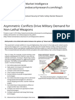 Asymmetric Conflicts Drive Military Demand For Non-Lethal Weapons - Homeland Security Market Intelligence