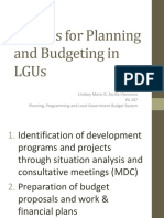 LGU Planning and Budget Process Guide