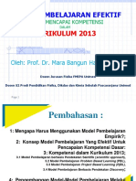 Model Pembelajaran Efektif Untuk Pencapaian Kompetensi Dasar Menurut Kurikulum 2013.pptx