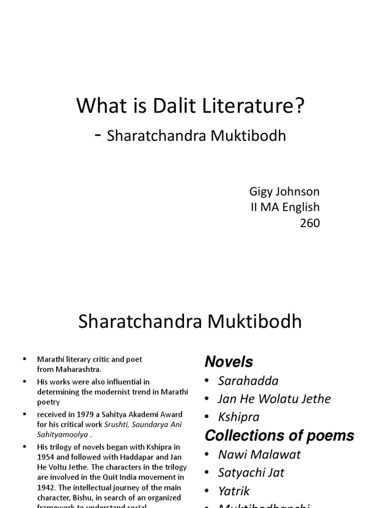 Understanding Dalit Literature | PDF | Religion & Spirituality ...