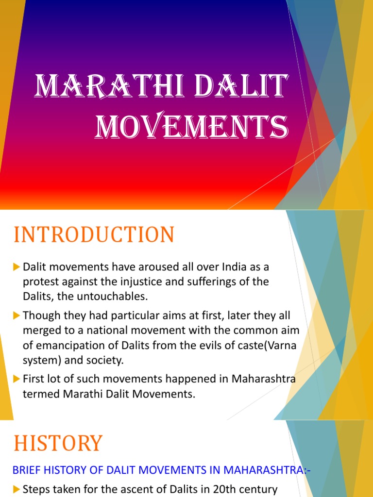History of Marathi Dalit Movements | PDF | Dalit | Religion And Belief