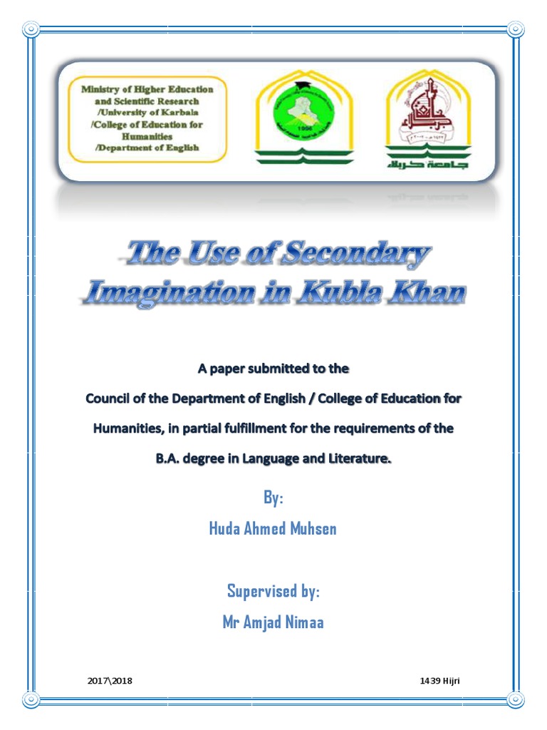 Coleridge's Secondary Imagination Explained | PDF | Samuel Taylor ...
