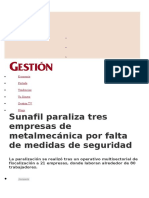 Noticia de Intervencion de Sunafil