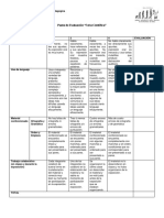 Pauta de Evaluación Feria Científica