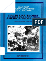Acha, Juan - Hacia Una Teoria Americana Del Arte PDF