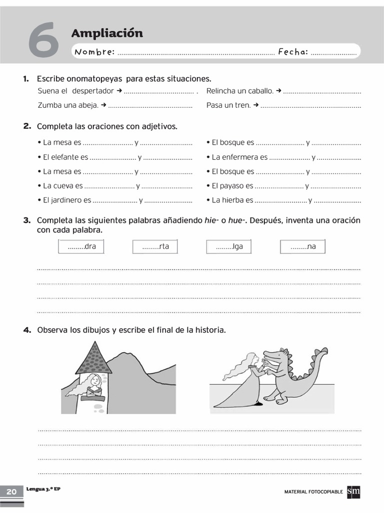 Ampliación de Lengua 3 Primaria | PDF