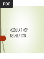 Modular Mep Installation