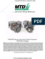 MTD Big Bore Engines 78 277cc 83 357cc 90 420cc Repair Manual PDF