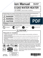 Installation Manual-gas Water Heater Nc380-Sv-Asme