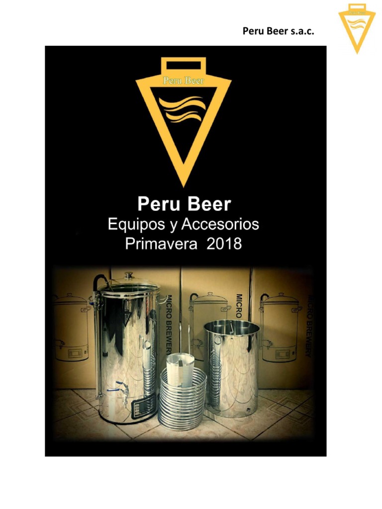 Peru Beer Catalog | PDF | Homebrewing | Brewing