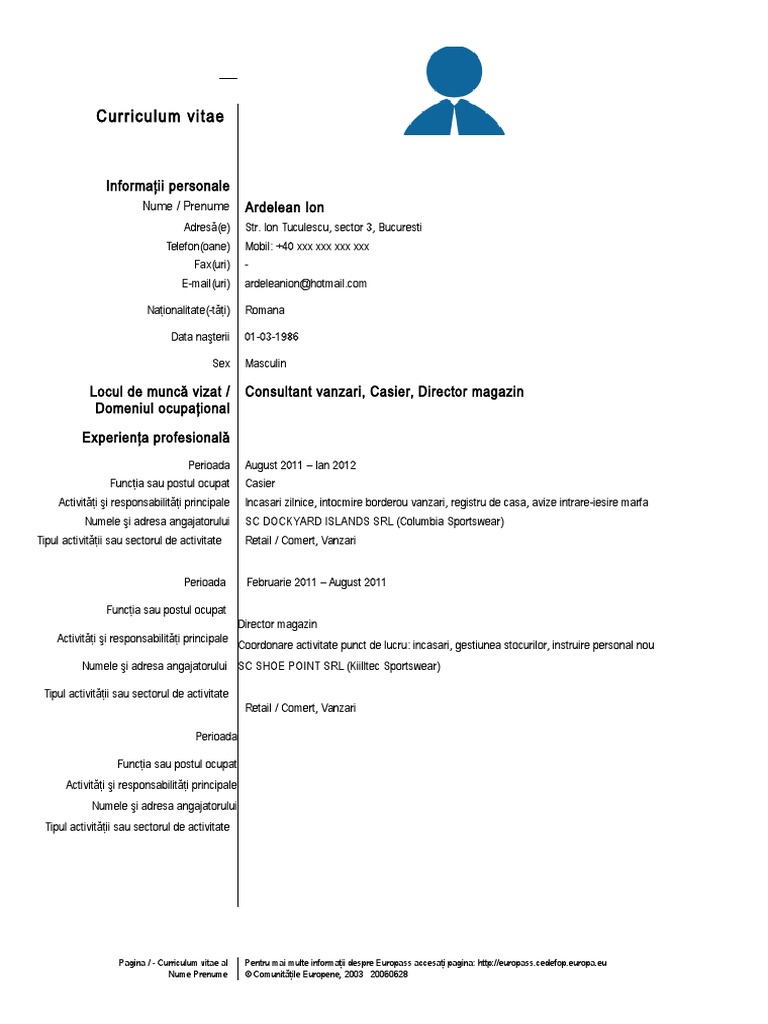 Model CV in | PDF
