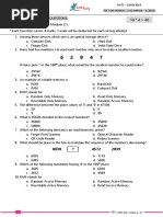 Olympiad Exam Paper Format PDF