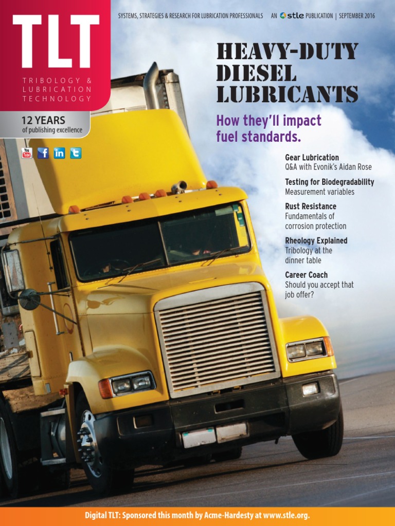 TRIBOLOGY LUBRICATION TECHNOLOGY Sep 2016 PDF PDF Ketchup Radical