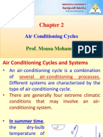 Air Conditioning Cycles: Prof. Mousa Mohamed