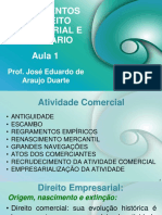 FUNDAMENTOS DO DIREITO EMPRESARIAL E TRIBUTÁRIO - Aula 1