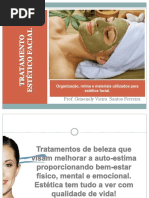 Aula 1 - Rotina, Materias Utilizados. Estetica Facial.