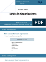 Bachelor Degree in Management - Stress Management