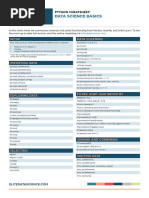 Data Science Basics Cheatsheet