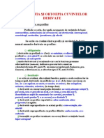 0ortografia Si Ortoepia Cuvintelor Derivate