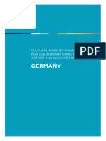 Germany: Cultural Mobility Funding Guide For The International Mobility of Artists and Culture Professionals