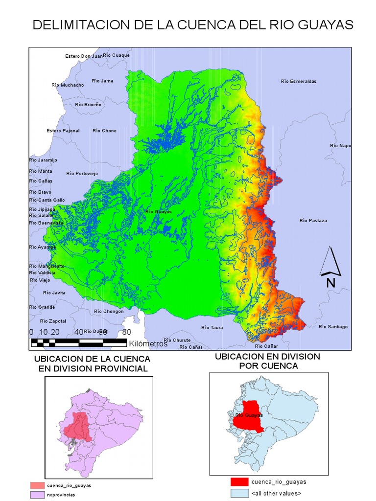 Delimitacion Cuenca Rio Guayas | PDF