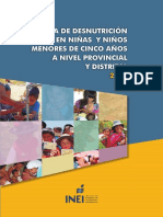 (2009) INEI - Mapa de Desnutrición Crónica en Niños y Niñas Menores de 5 Años A Nivel Provincial y Distrital 2009.