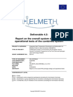 Deliverable 4.2: Report On The Overall System Design and Operational Tests of The Combined System