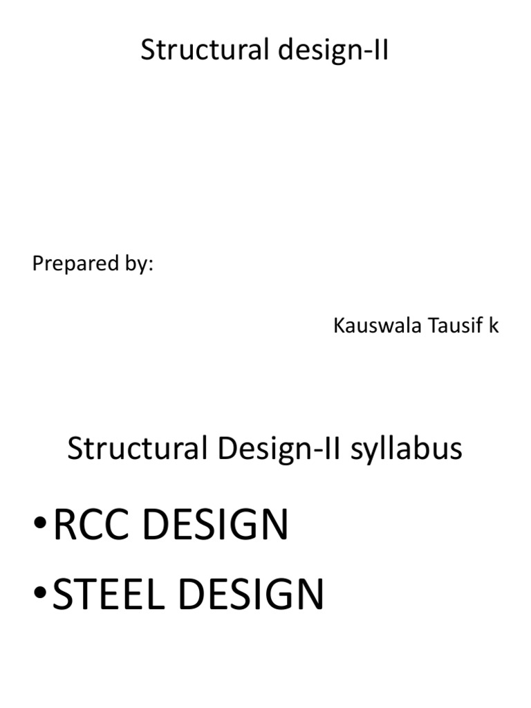 Structural Design II: RCC & Steel Engineering | PDF | Truss ...