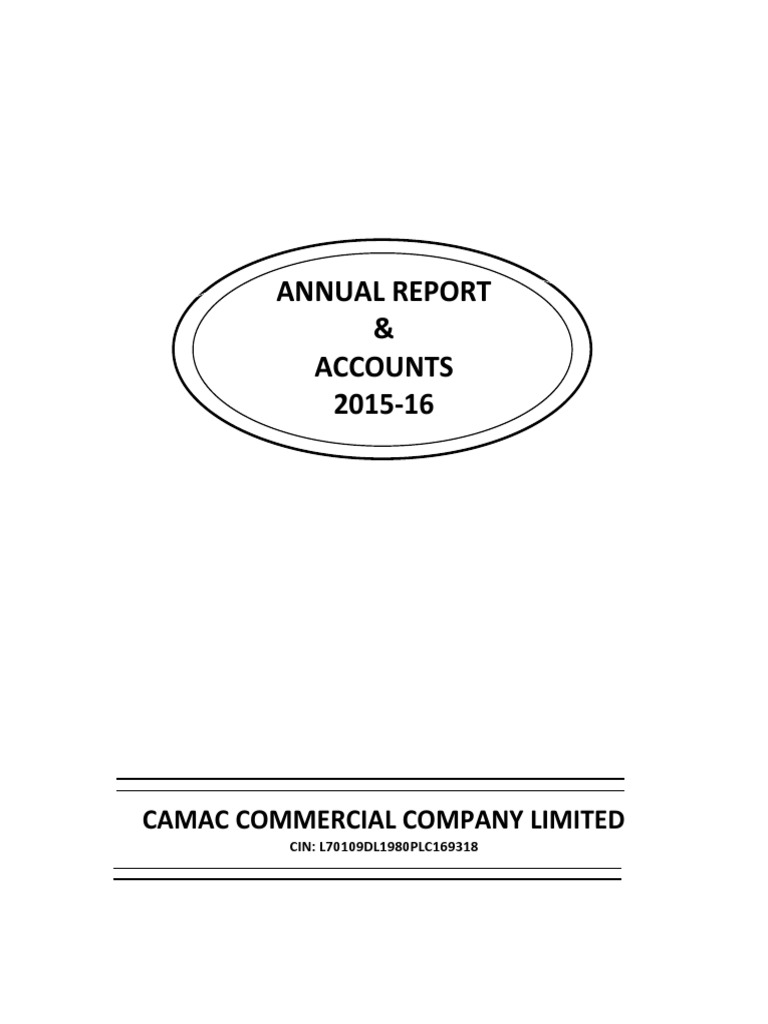 Ashoka Viniyog Annual Report 201617 PDF Board Of Directors Dividend