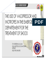 The Use of Vasopressor and Inotropes in The Emergency Departement For The Treatment of Shock