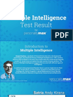 Multiple Intelligence Test Result - Personality Max