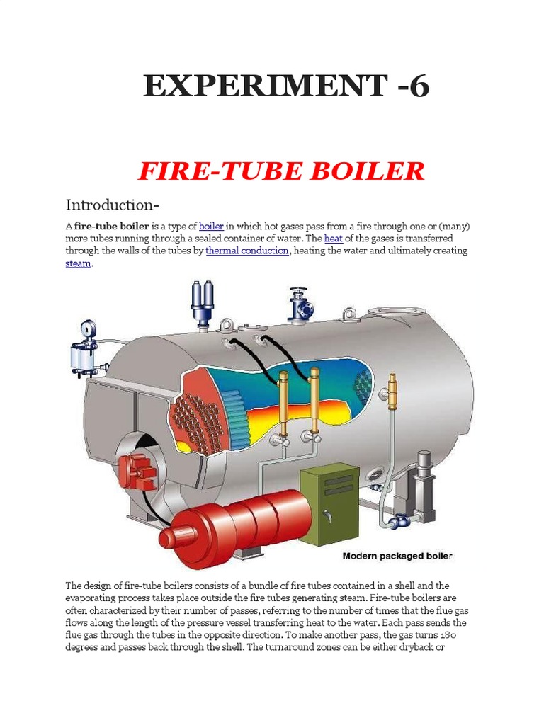 Fire Tube Boiler | PDF | Steam Engine | Steam Power, image size:768x1024
